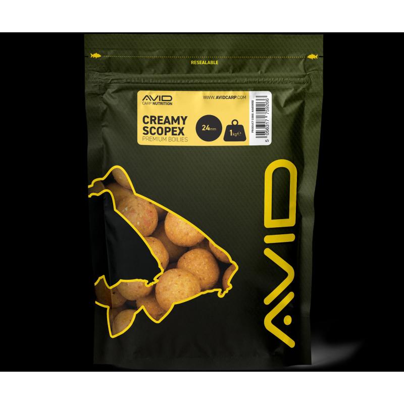 Avid Creamy Scopex Boilies 24mm 1 kg