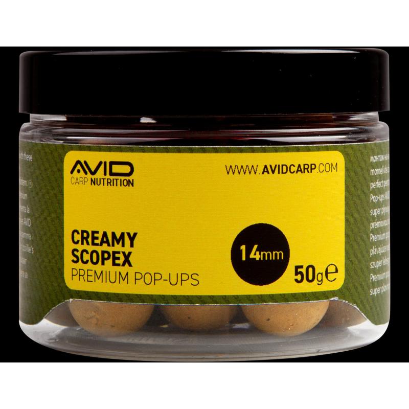 Avid Creamy Scopex Pop-Ups 14mm 50g