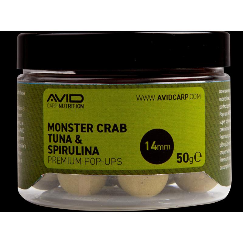 Produktbild Avid Monster Crab-Tuna & Spirulina Pop-Ups 14mm 50g