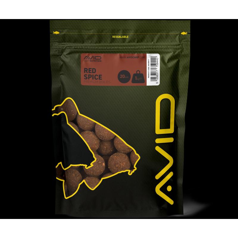 Avid Red Spice Boilies 24mm 1 kg Belachan
