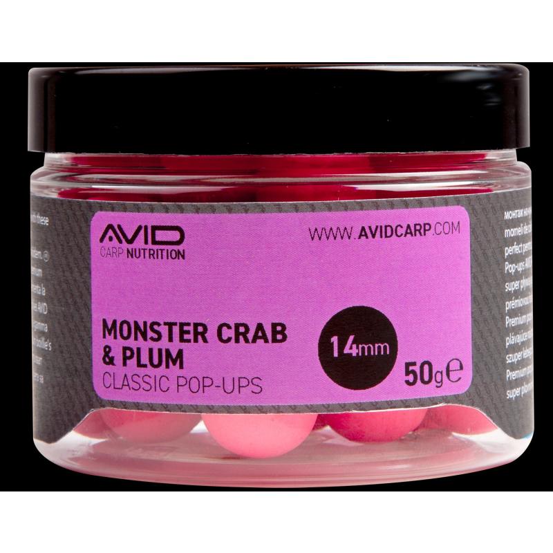 Avid Monster Crab & Plum Pop-Ups 14mm 50g