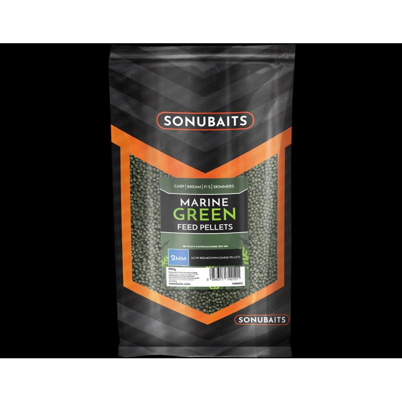 Sonubaits Marine Green Feed Pellets 2mm 900g