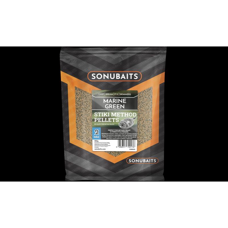 Sonubaits Marine Green Stiki Method Pellets 4mm 650g