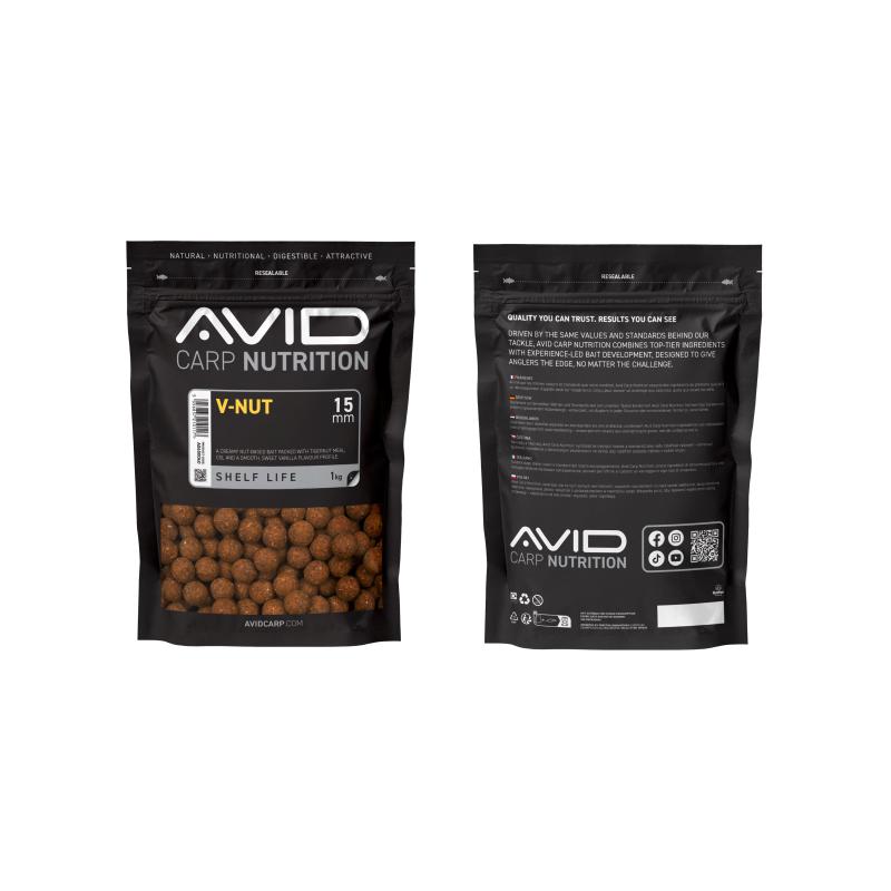 Avid V-Nut Boilies - 15mm (1kg)