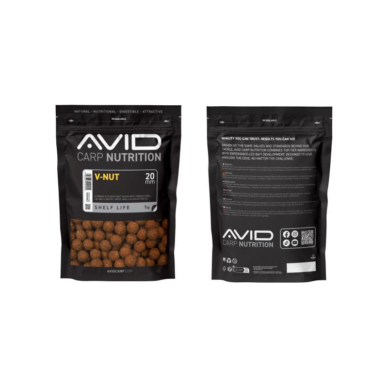Avid V-Nut Boilies - 20mm (1kg)