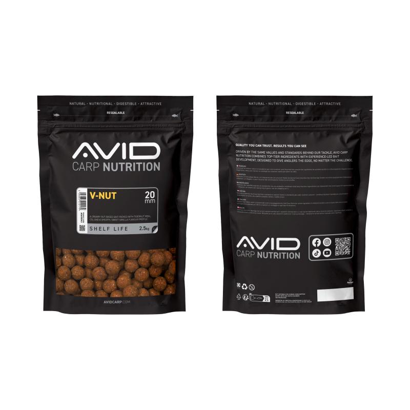 Avid V-Nut Boilies - 20mm (2.5kg)