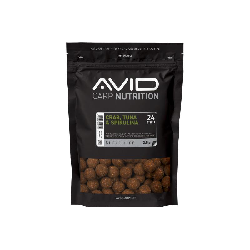 Avid Crab, Tuna & Spirulina Boilies - 24mm (2.5kg)