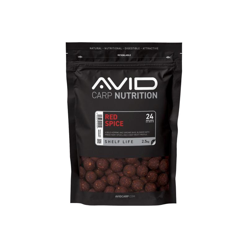 Avid Red Spice Boilies - 24mm (2.5kg)