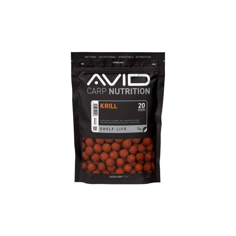 Avid Krill Boilies - 20mm (1kg)