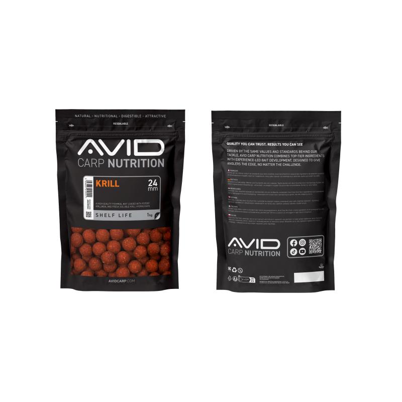 Avid Krill Boilies - 24mm (1kg)