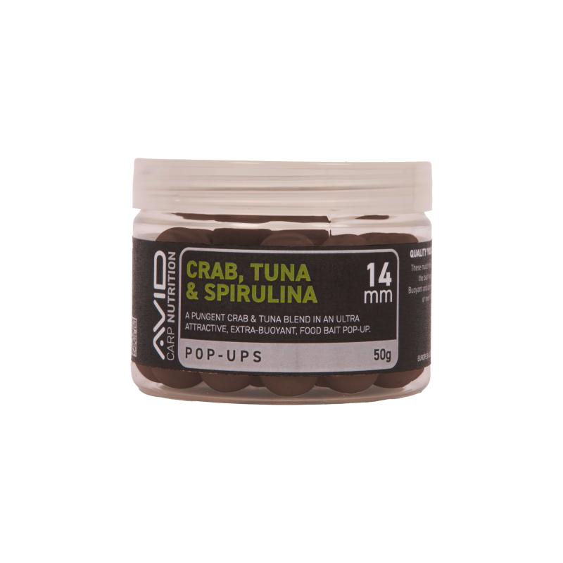 Produktbild Avid Crab, Tuna & Spirulina Pop-up - 14mm