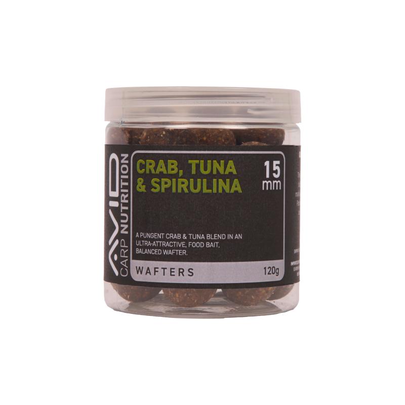 Avid Crab, Tuna & Spirulina Wafter - 15mm