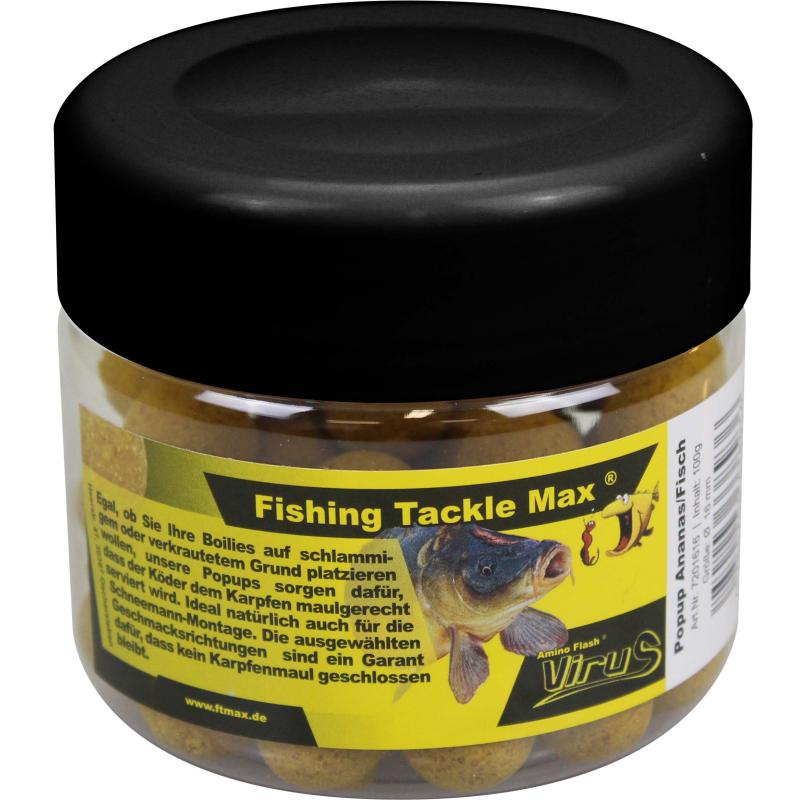 FTM Boilie Virus Popup Ananas/Fish 100g &Oslash; 16mm