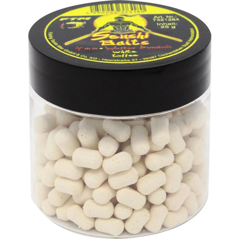 Produktbild FTM Senshi Baits Wafter Dumbells 4mm white toffee