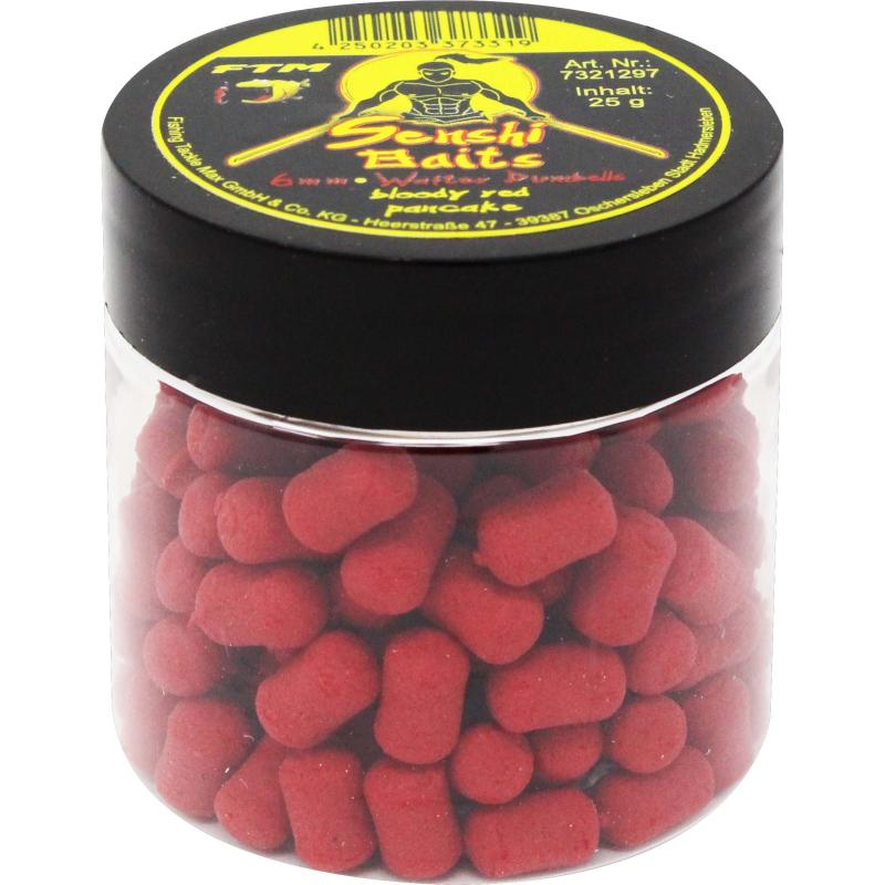 Produktbild FTM Senshi Baits Wafter Dumbells 6mm bloody red pancake