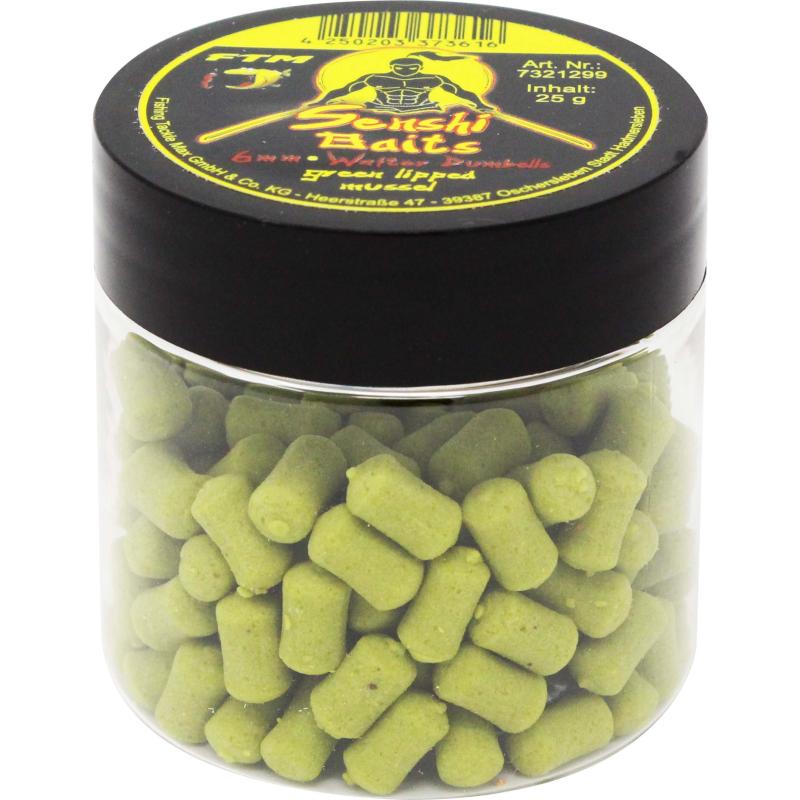 FTM Senshi Baits Wafter Dumbells 6mm green lipped mussel