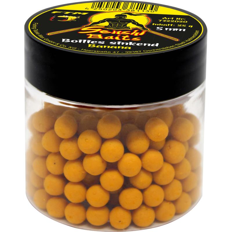 FTM Senshi Baits Boilies sinkend 5mm Banana
