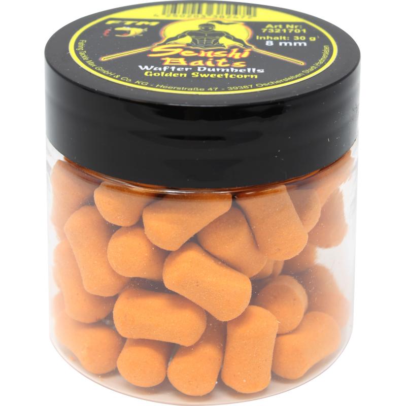 Produktbild FTM Senshi Baits Senshi Baits Wafter Dumbells 8 mm Golden Sweetcorn