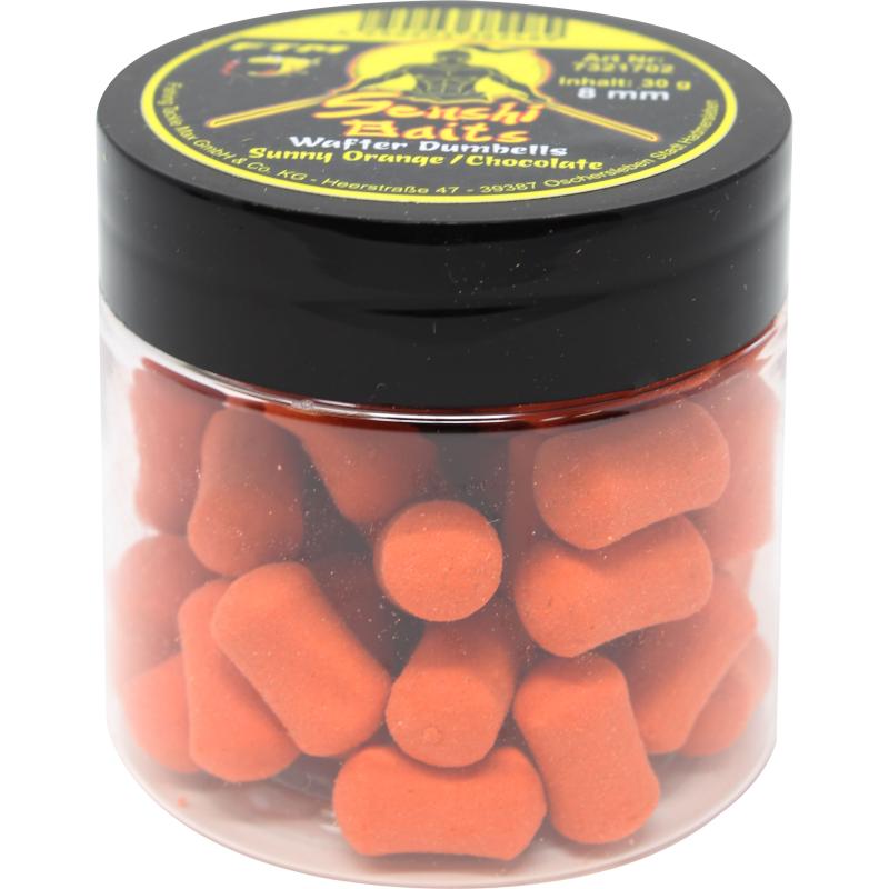 Produktbild FTM Senshi Baits Senshi Baits Wafter Dumbells 8 mm Sunny Orange / Chocolate