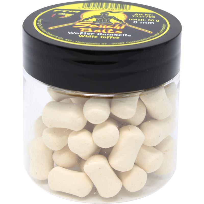 Produktbild FTM Senshi Baits Senshi Baits Wafter Dumbells 8 mm White Toffee