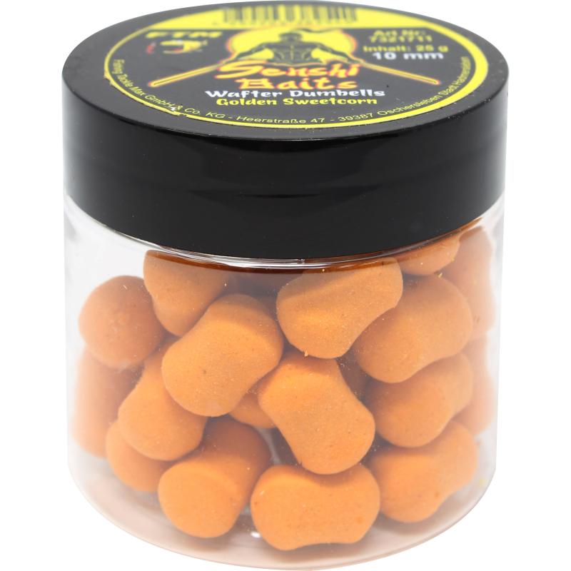 Produktbild FTM Senshi Baits Senshi Baits Wafter Dumbells 10 mm Golden Sweetcorn