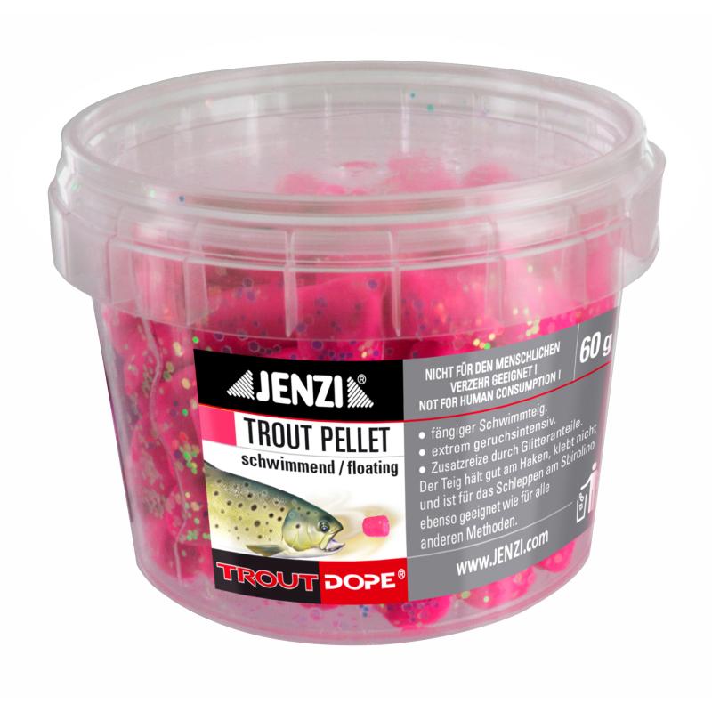 JENZI Trout-Pellets 60g Rot-Pink