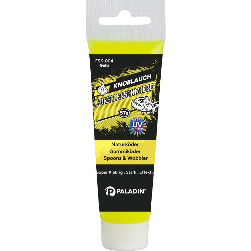 Paladin Forellenschmiere Fluo Knoblauch Gelb 57g