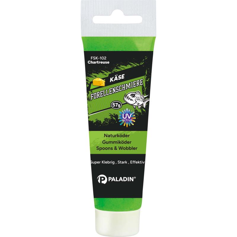 Paladin Forellenschmiere Fluo K&auml;se Chartreuse 57g