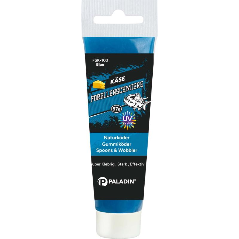 Paladin Forellenschmiere Fluo K&auml;se Blau 57g