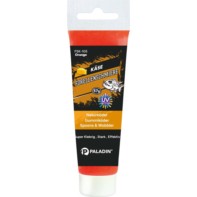 Paladin Forellenschmiere Fluo K&auml;se Orange 57g