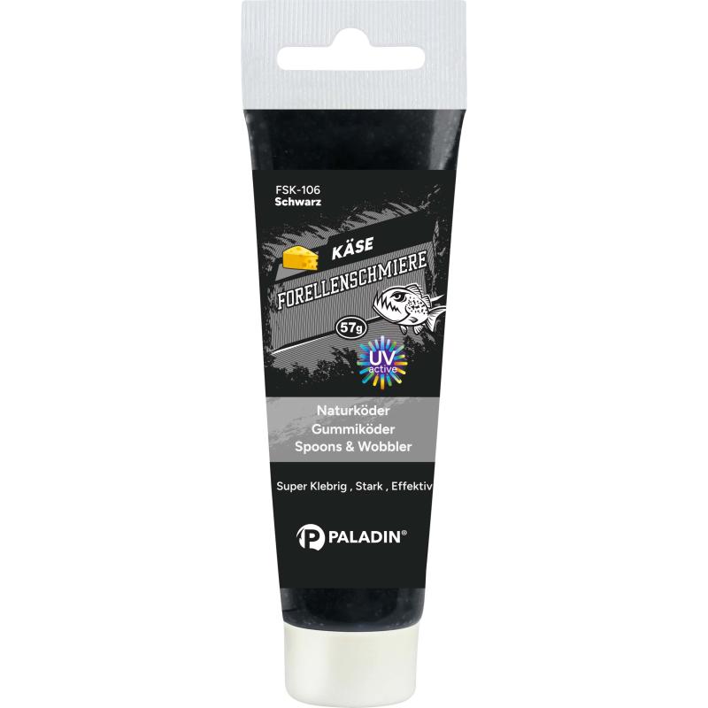Paladin Forellenschmiere Fluo K&auml;se Schwarz 57g