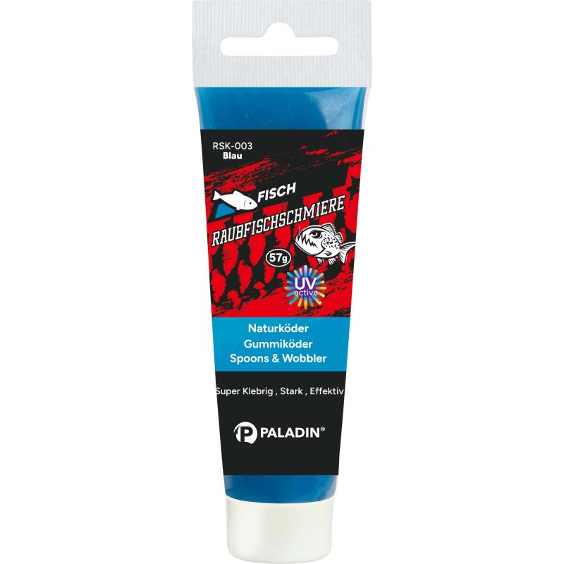 Paladin Raubfischschmiere Fluo Fisch Blau 57g