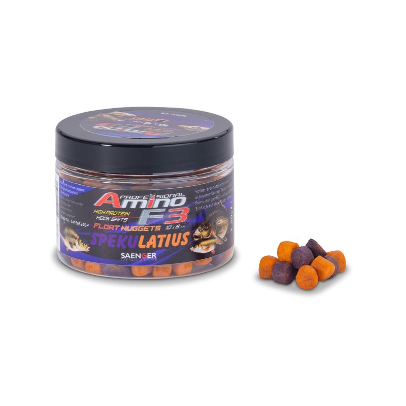 Produktbild S&auml;nger Amino F3 Midi Float Nuggets Spekulatius 50g/10x8mm