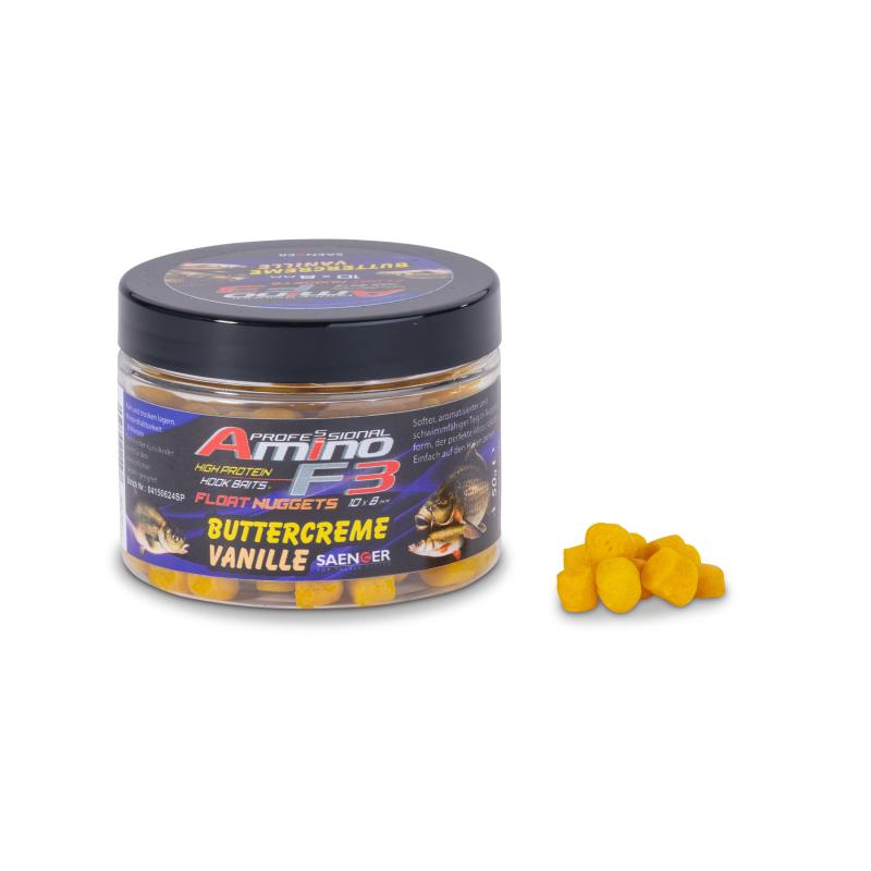 Produktbild S&auml;nger Amino F3 Midi Float Nuggets Bu.Vanilla 50g/10x8mm