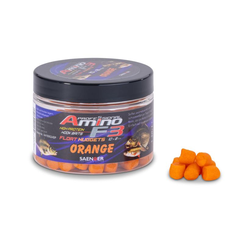 Produktbild S&auml;nger Amino F3 Midi Float Nuggets Orange 50g/10x8mm