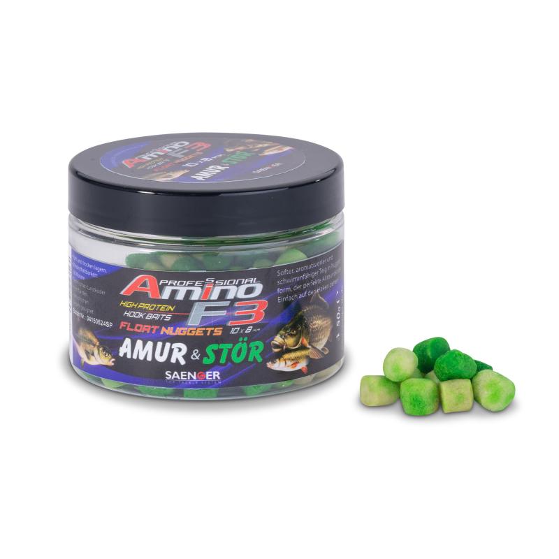 Produktbild S&auml;nger Amino F3 Midi Float Nuggets Amur&Stoer 50g/10x8mm