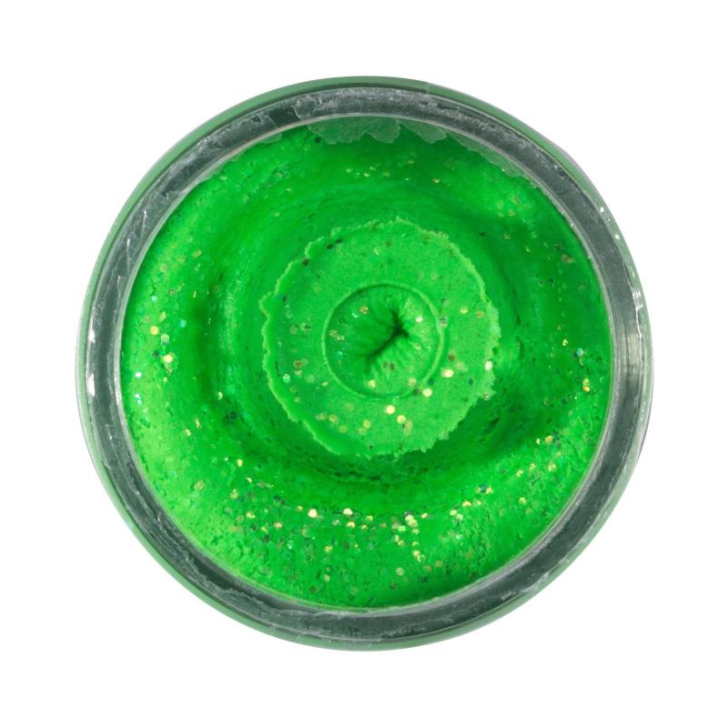 Berkley Powerbait&reg; Eu Natural Glitter Trout Dough Garlic Sprng Green