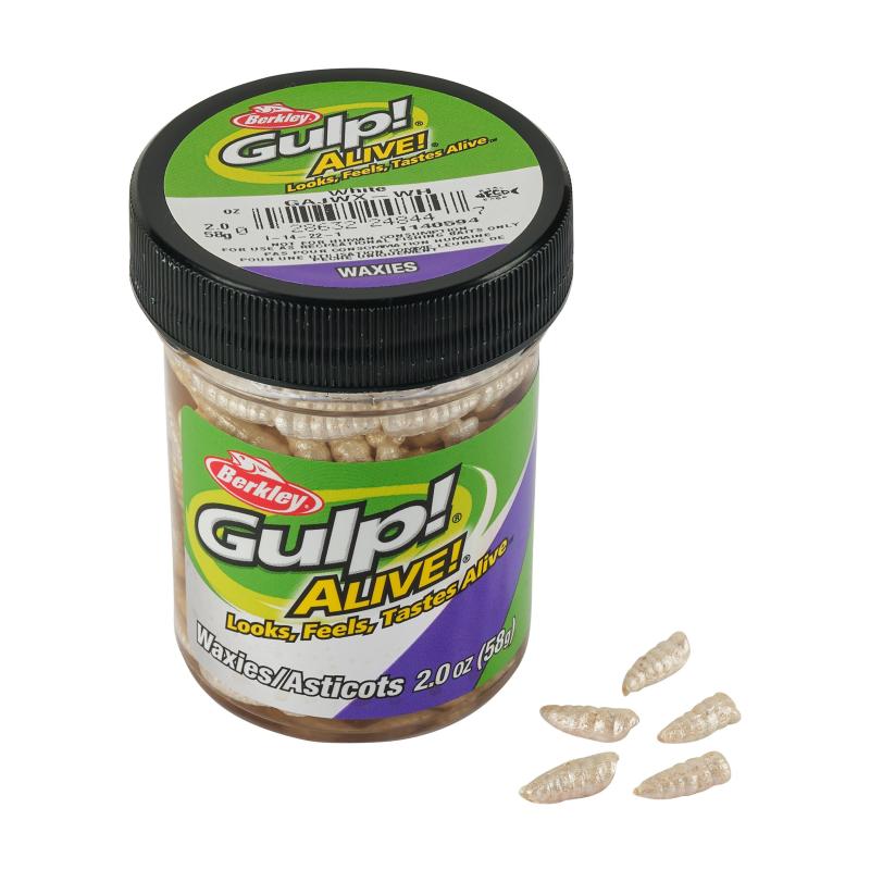 Berkley Gulp! Alive! Waxies White 1cm