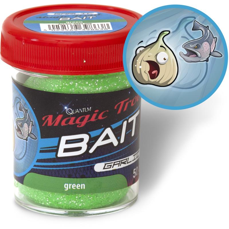 Quantum Trout Bait gr&uuml;n Knoblauch 50g
