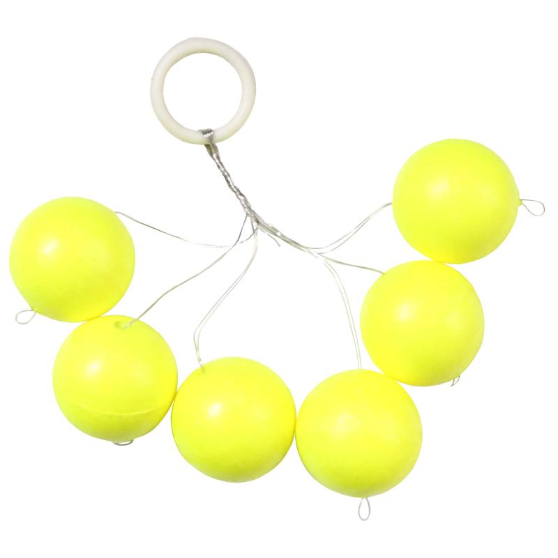 FTM Trout Piloten rund gelb 8mm Inh.6 Stk.