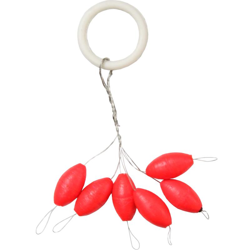 FTM Trout Piloten oval rot Inh.6 Stk.