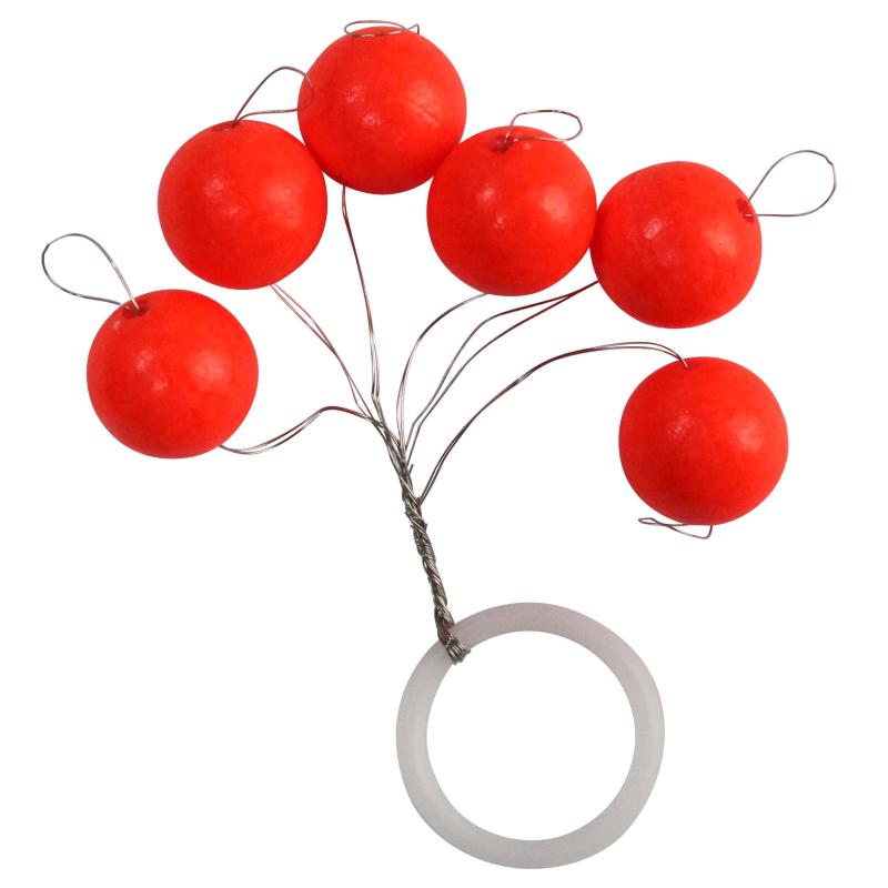 FTM Trout Piloten rund rot 10mm Inh.6 Stk.