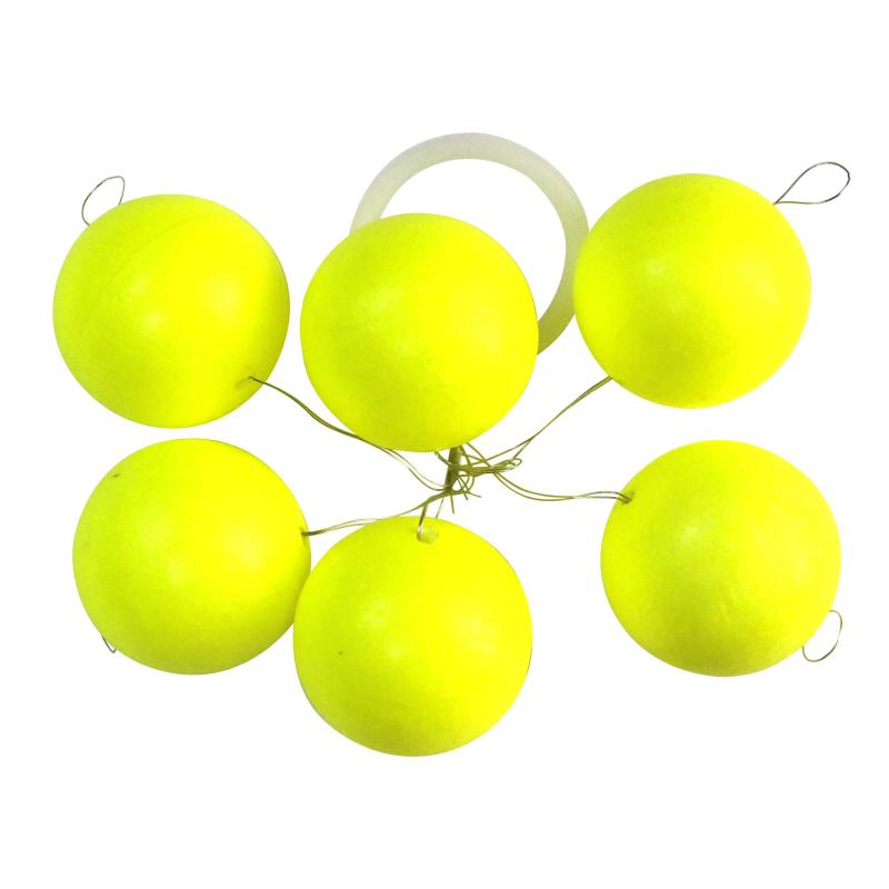 FTM Trout Piloten rund gelb 15mm Inh.6 Stk.
