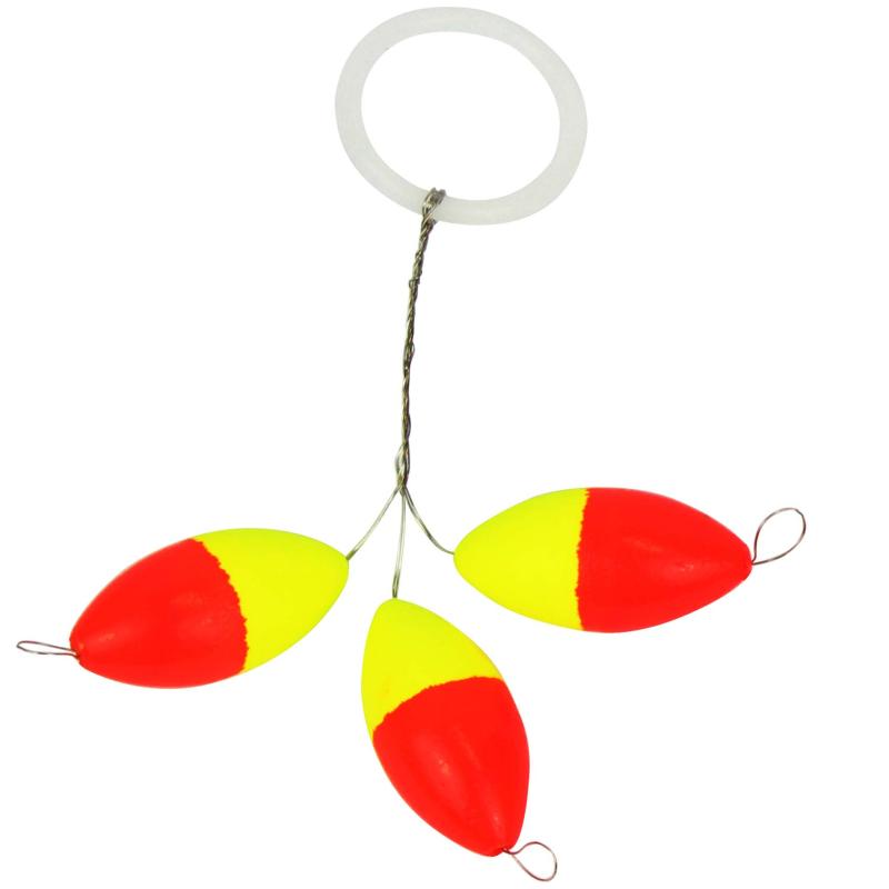 FTM Trout Piloten oval orange/gelb 6,3x13,2mm Inh.3 Stk.