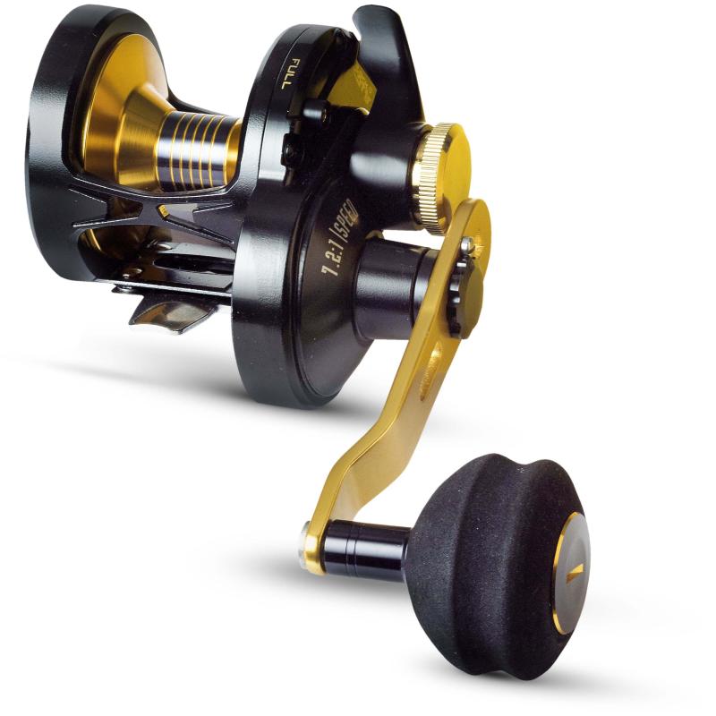 Black Cat Battle Cat Vertical Modell: 710 LH &middot;  Kugellager: 7 &middot;  345m/ 0,25mm &middot; Bremskr. 15kg / 33lb