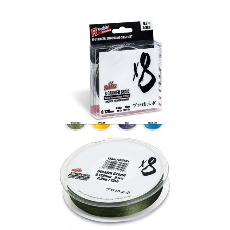 Sufix X8 Braid St.Green 0,148mm 300m