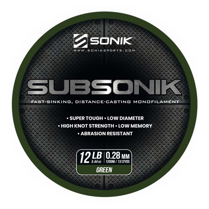 Sonik SUBSONIK GREEN 12LB 1200m (0.28mm)