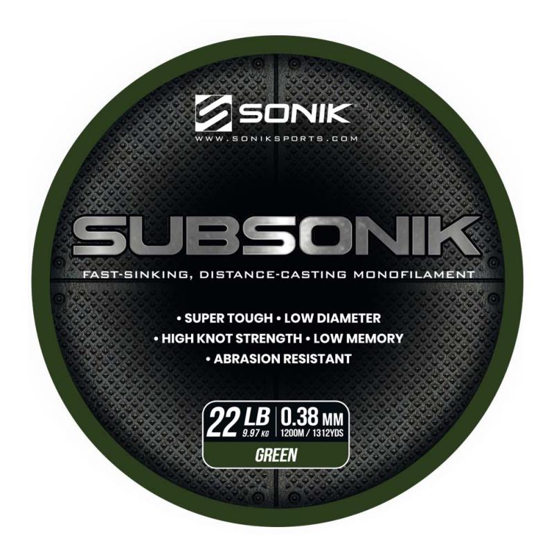 Sonik SUBSONIK GREEN 22LB 1200m (0.38mm)