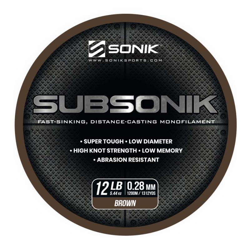 Produktbild Sonik SUBSONIK BROWN 12LB 1200m 0.28mm