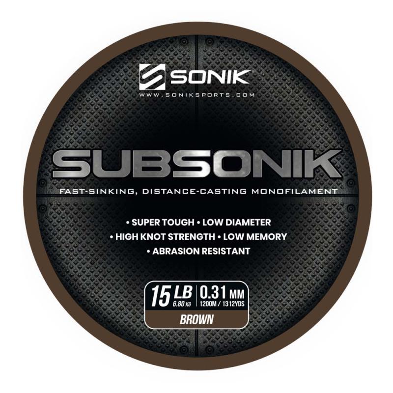 Produktbild Sonik SUBSONIK BROWN 15LB 1200m 0.31mm